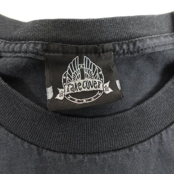 Vintage The Joker Batman Shirt Men's Medium Take Cover Tee Y2K - Picture 3 of 7